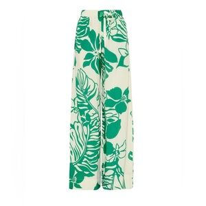 Green Floral Women's Pants